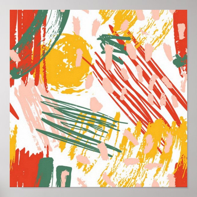 Abstract Scribble Poster (Front)