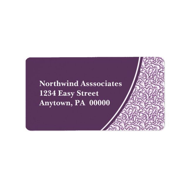 Abstract Scribbles Address Label (Front)