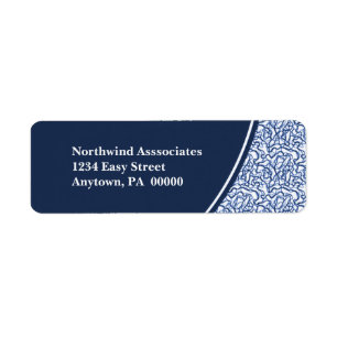 Abstract Scribbles Return Address Label