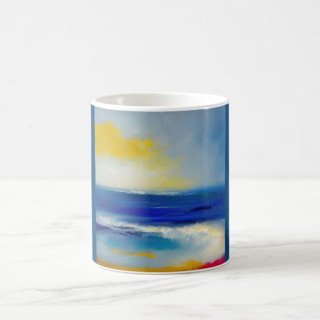 Abstract Sea 04 Coffee Mug (Center)