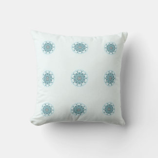 abstract sea foam white background throw pillow