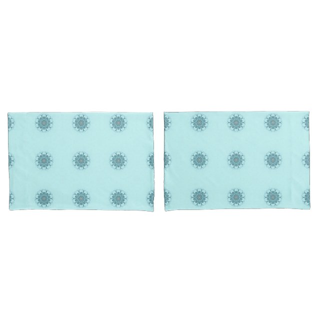 abstract seafoam pillowcase (Front-Set)
