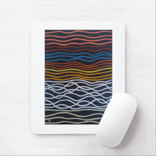Abstract Seafront Painting by Alfred Fox Mouse Pad