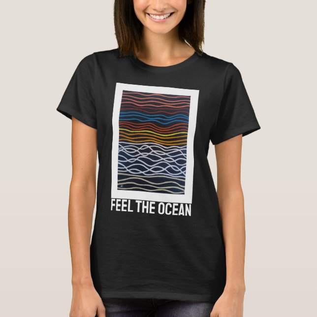 Abstract Seafront Painting by Alfred Fox T-Shirt (Front)