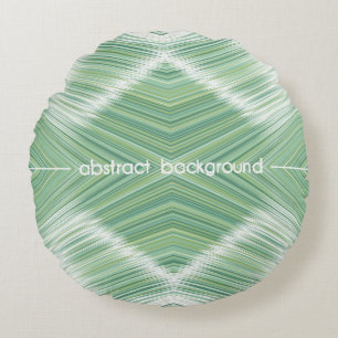 Abstract seamless background. Many wavy lines crea Round Pillow