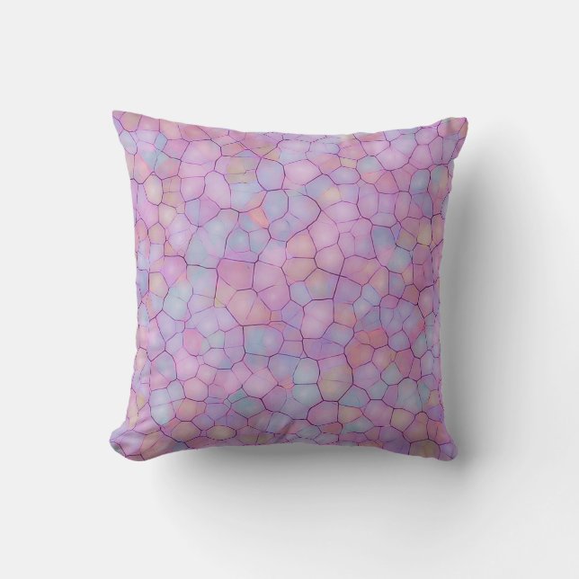 Abstract seamless background of colourful spots li throw pillow (Front)