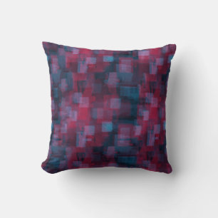 Abstract Seamless – Dual Sided with Claret Back Throw Pillow