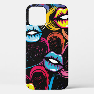 Abstract seamless fashion pattern. beauty style wa iPhone 12 case