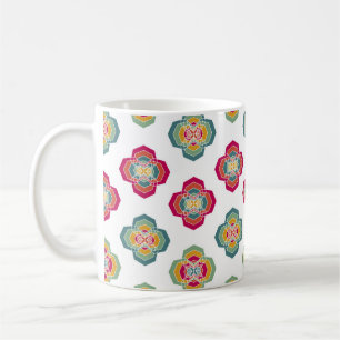 Abstract Seamless Floral Background, surface textu Coffee Mug
