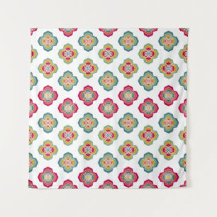 Abstract Seamless Floral Background, surface textu Tapestry