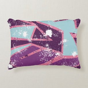 Abstract seamless geometric pattern. grunge urban  accent pillow