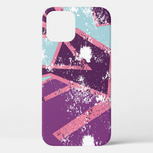 Abstract seamless geometric pattern. grunge urban iPhone 12 case