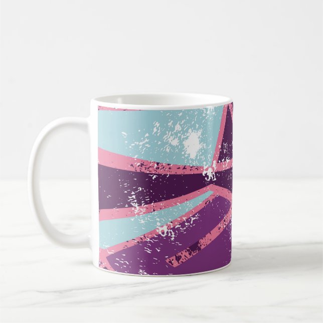 Abstract seamless geometric pattern. grunge urban  coffee mug (Left)