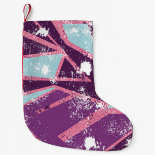 Abstract seamless geometric pattern. grunge urban small christmas stocking