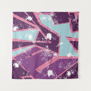 Abstract seamless geometric pattern. grunge urban tapestry