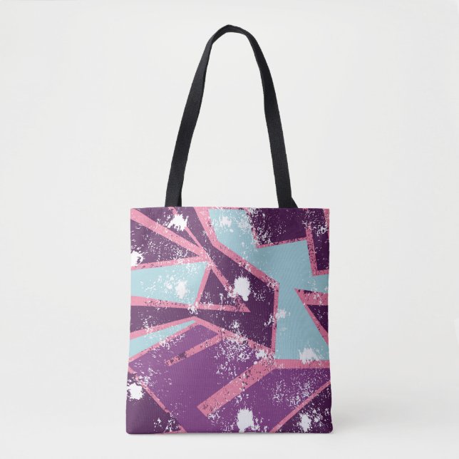Abstract seamless geometric pattern. grunge urban  tote bag (Front)