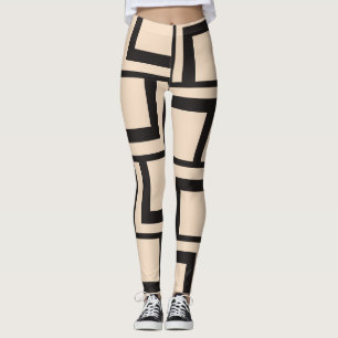 Abstract seamless geometric pattern leggings