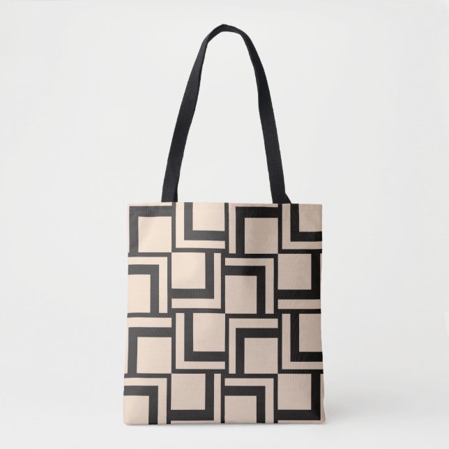 Abstract seamless geometric pattern tote bag (Front)