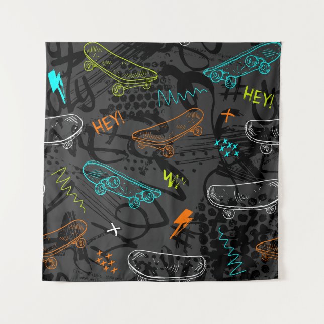 Abstract seamless grunge pattern. Urban style mode Tapestry (Front)