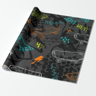Abstract seamless grunge pattern. Urban style mode Wrapping Paper