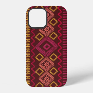 Abstract seamless hand drawn ethnic pattern. iPhone 12 case