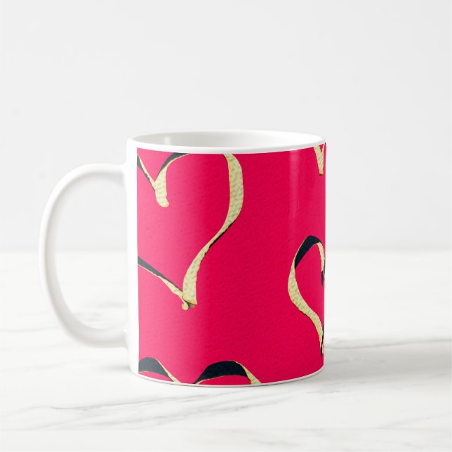 abstract seamless oriental background pattern colo coffee mug (Left)