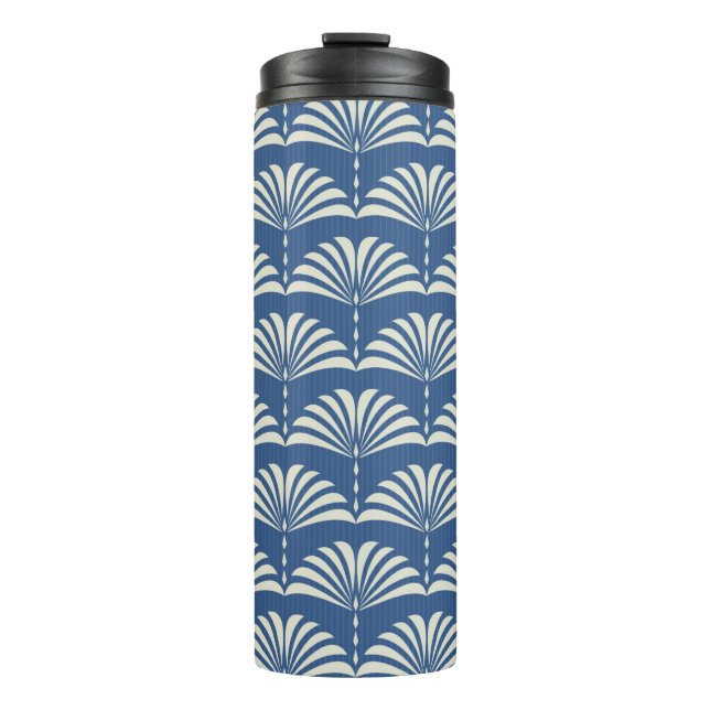 Abstract seamless oriental floral pattern Art deco Thermal Tumbler (Front)