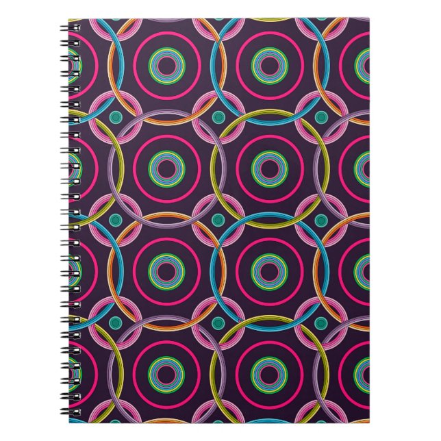 Abstract seamless pattern background.abstract, abs notebook (Front)