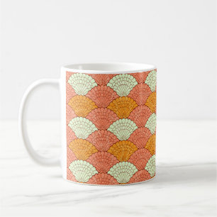 Abstract seamless pattern,background of decorative coffee mug