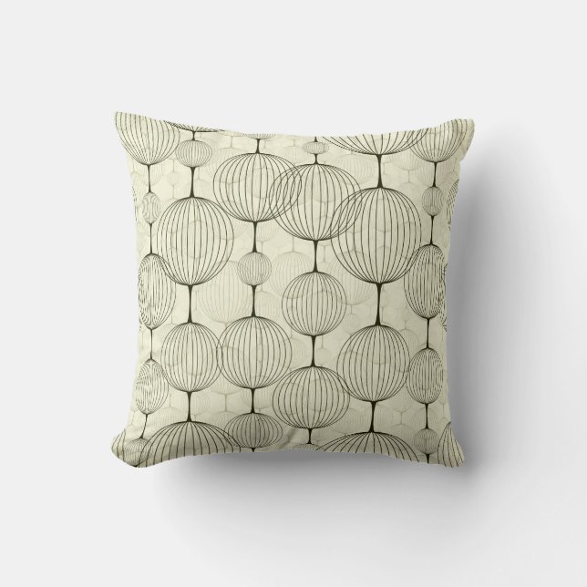 Abstract seamless pattern, background. Seamless pa Throw Pillow (Front)
