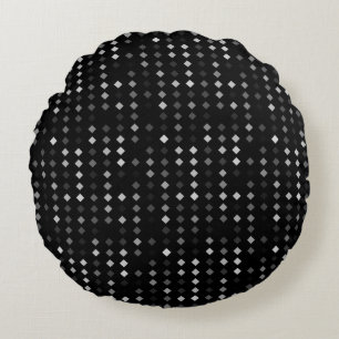 Abstract seamless pattern background with multicol round pillow