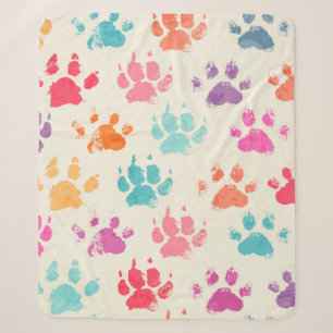 Abstract seamless pattern - bright colorful ink pr sherpa blanket