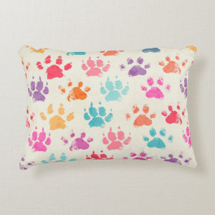 Abstract seamless pattern - bright colourful ink p accent pillow