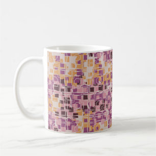 Abstract seamless pattern. Chaotic rounded squares Coffee Mug