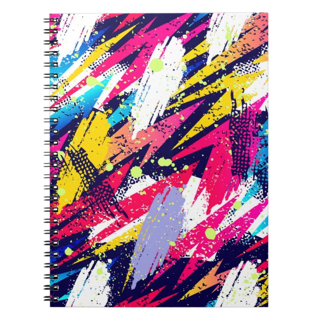 Abstract seamless pattern. Creative background wit Notebook (Front)