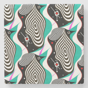Abstract Seamless Pattern Creative Design Stone Coaster
