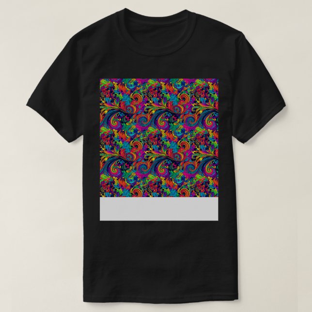 Abstract Seamless Pattern Geometric Lines Shapes G T-Shirt (Design Front)
