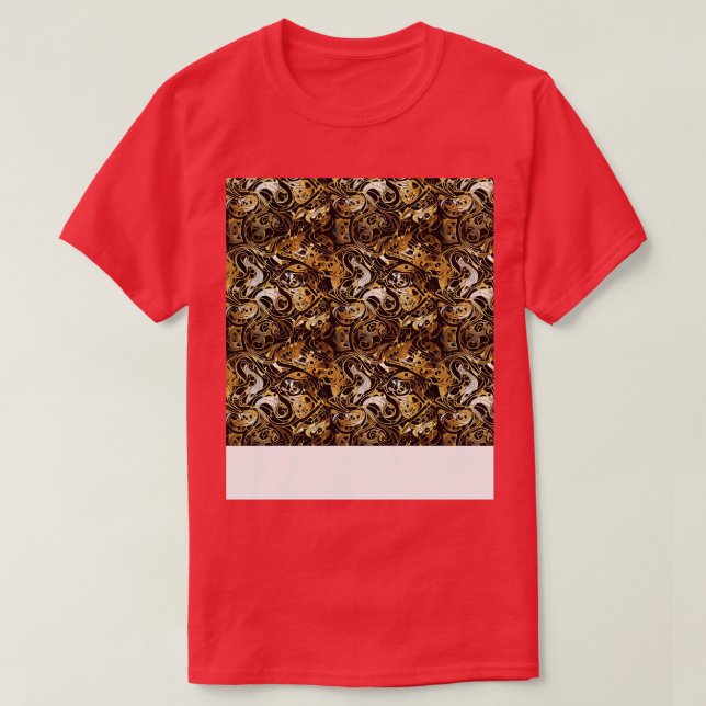 Abstract Seamless Pattern Geometric Lines Shapes G T-Shirt (Design Front)