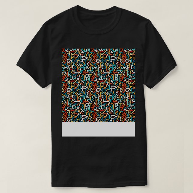 Abstract Seamless Pattern Geometric Lines Shapes G T-Shirt (Design Front)