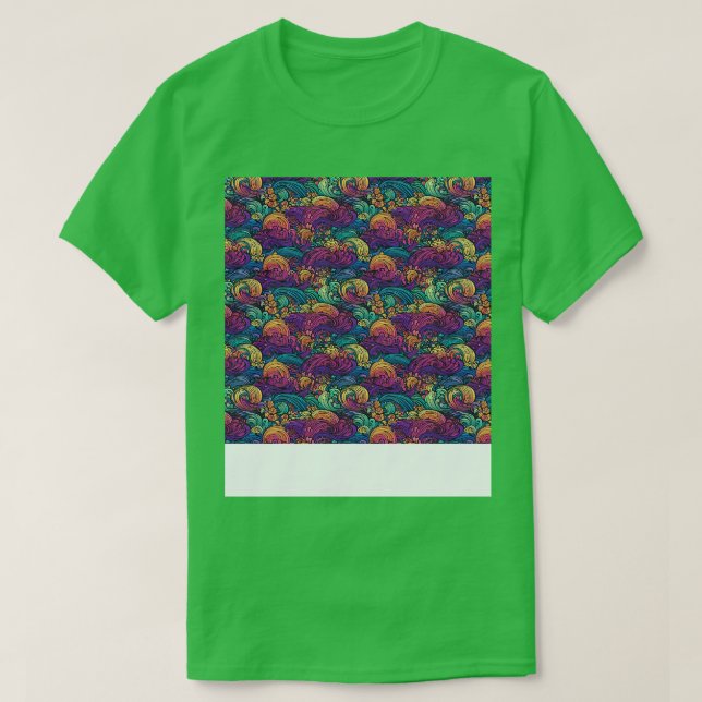Abstract Seamless Pattern Geometric Lines Shapes G T-Shirt (Design Front)