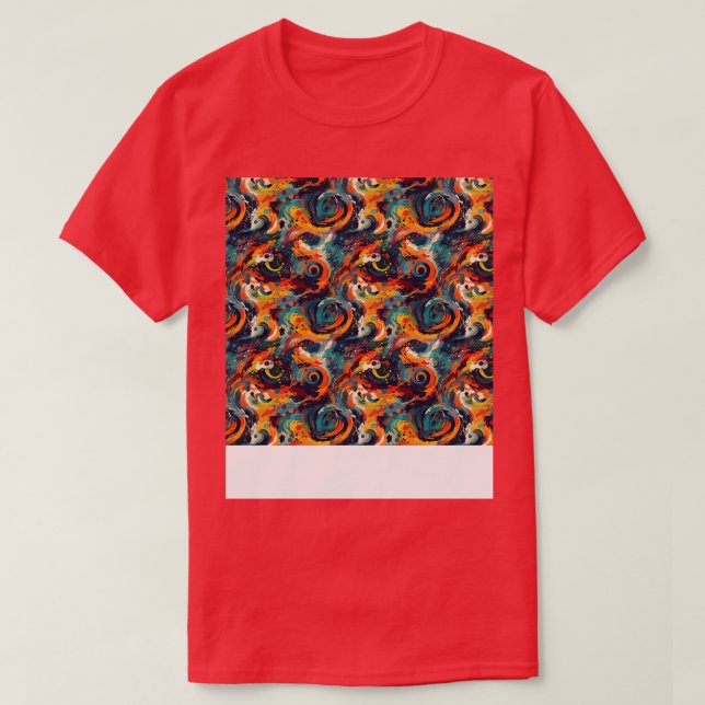 Abstract Seamless Pattern Geometric Lines Shapes G T-Shirt (Design Front)