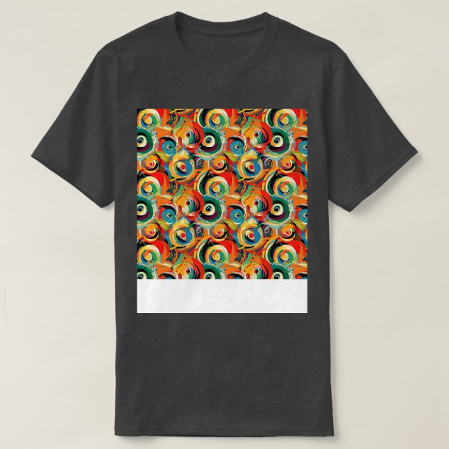 Abstract Seamless Pattern Geometric Lines Shapes G T-Shirt (Design Front)