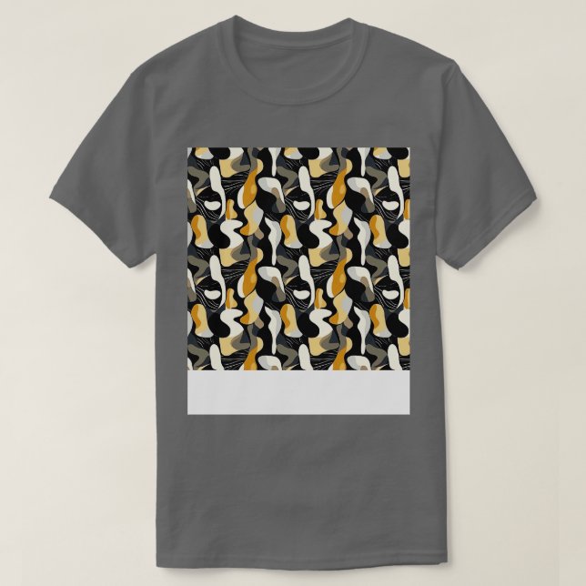 Abstract Seamless Pattern Geometric Lines Shapes G T-Shirt (Design Front)