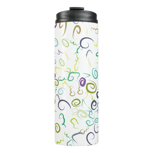 Abstract seamless pattern handmadeabstract, art, b thermal tumbler (Front)