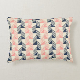 Abstract seamless pattern in pleasant retro color  accent pillow