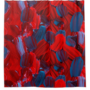 Abstract seamless pattern in red and blue colour