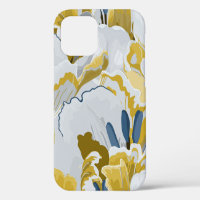 Abstract seamless pattern. Light gray, yellow, g