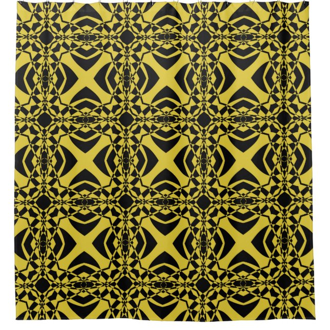 Abstract seamless pattern of black and gold colour (Front)