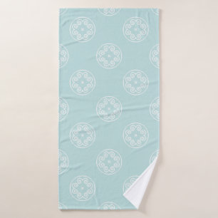 Abstract seamless pattern of Powder Blue color bac Bath Towel
