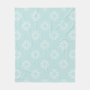 Abstract seamless pattern of Powder Blue color bac Fleece Blanket